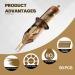 50pcs Assorted Tattoo Cartridge Needles - Curved/Round Magnum Shader - 7RM 9RM 11RM 13RM 15RM - Disposable & Soft Edge - #10 Bugpin RM - EN02-50KIT-T - Buy Online on GoSupps.com