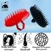 G.B.S Scalp Exfoliator 4 Pack - Silicone Bristle Scrubber for Scalp & Beard - Red & Black - Large Size with Ergonomic Design - Buy Online on GoSupps.com