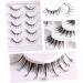Angoily 5 Pairs Diamond Eyelashes False Eyelash Women Fake Lash Decor Christmas Lashes Asian Decor Girls Lashes Colored Lash Clusters Fake Eyelashes Fluffy Miss Fiber Transparent Line - Buy Online on GoSupps.com
