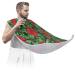 Christmas Flower Leaf Beard Bib Apron Beard Bib Hair Catcher for Men Shaving and Trimming Non-Stick Waterproof Beard Cape Grooming Cloth with 2 Suction Cups Gifts for Men