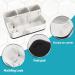 ZCCZ Marble Look Toothbrush Holder - Electric Toothpaste & Makeup Brush Stand - Bathroom Organizer with Removable Tablet - Buy Online on GoSupps.com