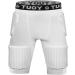 TIAXU TIAXU Men Padded Football Girdles 5 Pads Women Padded Shorts with Tail Thigh Protector for Baseball Rugby Softball X Large