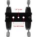 Astromania Adjustable Guiding Scope Ring Set - 90mm Inside Diameter (Pair) - For Telescope Tube or Finders 63-89mm - 90MM - Buy Online on GoSupps.com