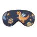 Cartoon Dinosaur Sleeping Mask Cute Dino Soft Sleepmask Adjustable Strap Eye Sleep Mask Light-Blocking Eye Covers for Sleeping Blindfold Eye Cover for Women Men Girls Boys Color-3