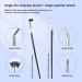 Eye Liner Makeup Brush Portable Mascara Brushes - Lash Wand Brush Angled Eyeliner Brush Eye Makeup Tool for Eyeliner Blending - Buy Online on GoSupps.com