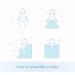 Baby Swaddle Wrap Blanket | Newborn Cotton Swaddling Sleeping Bag 0-3 Months (Blue Hearts) - Buy Online on GoSupps.com