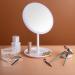 HOMEMIRO 8.0 Large Tall Round Lighted Makeup Mirror | 3-Color Dimmable & Cordless Rechargeable Vanity Mirror | Desk Brightness Adjustable Cosmetic Mirror - Buy Online on GoSupps.com