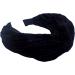 Topkids Accessories Wide Velvet Knot Alice Bands Adult Women Hair Accessories for Women Hair Bands for Women Thick Headband Womens Headbands Head Bands Adult Women Wide Headbands (Black) Black 1 - Buy Online on GoSupps.com