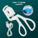 USB Electric Heated Eyelash Curler Heated Eyelash Curler Professional Eyelash Curler Electric Eyelash Curler Heated Eyelash Curler eyelash curler for beautifully curled eyelashes(White pearl) - Buy Online on GoSupps.com