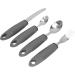 Adaptive Utensils Set - 4 Piece Stainless Steel Cutlery for Arthritis Relief | Ergonomic Knife Fork & Spoon - Buy Online on GoSupps.com