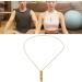 Anxiety Necklace Mindful Breathing Necklace Breathing Exercise Device for Meditation Relaxation Calming Down Slowing Breath Anxiety Relief Necklace for Anxiety Stress Panic Attack Relief(1#) - Buy Online on GoSupps.com