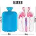 Pink Flamingo Hot Water Bottle with Fluffy Cover 2L | Cozy & Cute Pain Relief for Kids & Adults | Perfect for Warm Nights - Buy Online on GoSupps.com