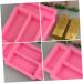 NUOBESTY 6 Pcs Gold Brick Silicone Mold Molder Mold for Chocolate Gold Brick Mold Mold Epoxy Silicone Molds Gold Brick Baking Mold Silicone Chocolate Mold Candy Mould Soap Pinkx3pcs 9.3X5.1CMx3pcs - Buy Online on GoSupps.com
