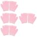 FOMIYES 4 Pairs Gel Moisturizing Gloves Hand Dappen Dishes for Acrylic Mens Gel Heated Gloves Cotton Warm Mittens for Men Heated Mittens for Women Soft Dipping Pink Skin Gel Computer Man