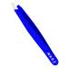 1Pcs Professional Slanted Tweezer for Facial Hair Women & Men Stainless Steel Precision Tweezers for Ingrown Hair Tweezers (1 Piece Blue)