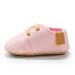 Baby Girls Boys Infant First Walking Shoes Sneakers Anti-Slip Oxford Loafer Flats Infant Toddler PU Leather Shoes 6-12 Months Pink