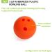 Champion Sports Plastic Bowling Ball - Rubberized Soft Ball for Training & Kids Games - Orange - Buy Online on GoSupps.com