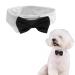 SUNTRADE Adjustable Formal Pet Bow Tie for Dogs and Cats Wedding Costumes (L Black) L Black