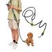 Hands free dog leash for large 220cm rope crossbody dog leash reflective for large medium small dogs go jogging and running hands free-black