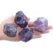 Xiannvxi 2 Big Amethyst Crystals Set | 100% Natural Healing Stones & Meditation Gems - 4PC Premium Gemstone Collection - Buy Online on GoSupps.com