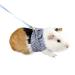 Guinea Pigs Vest Harness Adjustable Small Animals Traction Rope Chest Strap Outdoor Walking Training for Rabbit Squirrel Bunny Ferret Guinea Pig Blue