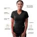 Adar Pro Modern Athletic Scrub Set for Women - V-Neck Top & Yoga Jogger Pants, Black, Size Medium - Buy Online on GoSupps.com