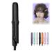 2-in-1 Mini Curling Wand & Flat Iron Hair Straightener Mini Dual Purpose Curling Iron Mini Curling Iron for Short Hair Portable Travel Curling Wand & Straightening Iron (D)