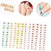Housoutil 6 Diy False Nail Tips Fake Nails Tips Glue on Nails Fake Nails Kit Nail Wraps for Kids Fake Nails for Girls 10-12 Kids Fake Nails French Short Nails Resin Detachable Set Child - Buy Online on GoSupps.com