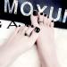 Melayous 48Pcs Black White Short Press On Toenails Set | Glossy Square False Toe Nails for Women & Girls | Full Cover Artificial Toenails with Glue - 2 Packs - Buy Online on GoSupps.com