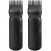 FYJLXF 2Pcs Root Comb Applicator Bottle 6 Ounce Hair Dye Applicator Brush Transparent Applicator Bottle with Graduated scale Hair Coloring Dye and scalp treament essential Black