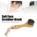 Manual Facial Cleansing Brush Lanyard Blackhead Removal Wooden Manual Face Scrubber Brush with Long Handle Super Soft Home Use for Sensitive Skin - Buy Online on GoSupps.com