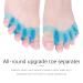 Buy Uxsiya 4 Pairs Toe Separators - Silicone Foot Straightener Gel Orthotics (FreeSize) - Comfort & Relief for Toes - Blue - Buy Online on GoSupps.com