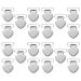 Milisten 20pcs Pacifier Suspender Clips for Making Pacifier Holders Bib Clips Baby Teething Toys Blankets Clips Heart Shaped Silver(4 * 3cm)