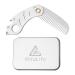 Stainless Steel Hair & Beard Comb - AhfuLife Folding EDC Pocket Comb with Bottle Opener | Anti-Static Care | Mustache Comb | Gift Box Included - Buy Online on GoSupps.com