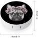 French Bulldog Rose Crown Contact Lens Travel Kit - Portable Cute Contact Box with Mirror for Daily Use | Shop Now - Buy Online on GoSupps.com
