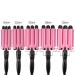 Portable 3 Barrel Ceramic Hair Curling Iron - Temperature Adjustable Wave Iron Wand for DIY Curly Hair Styling (22mm) - Buy Online on GoSupps.com