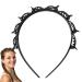 Twist And Clip Headband Bangs Hairstyle Hairpin Teeth Comb Hair Hoop Headband Weave Bangs Clip For Women Girls Hair Accessories Black