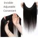 Wire In Hair Extensions One Piece 20inch #1B Natural Black 100% Real Remy Human Hair Natural Invisible - Buy Online on GoSupps.com