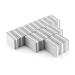 BOULTON Mini Nail Buffer Pack of 50 | 100/180 Grit Nail Buffer Blocks Sanding Block for Natural Gel & Acrylic Nails | Nail Buffers Buffing Block for Home & Salon | Nail Buffer Block (Black)