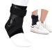 Chlffua Ankle Support Brace with Side Stabilizers and Cross Auxiliary Fixing Belt Strength Protection for Sports Injury Recovery Sprain Arthritis Strain Fatigue Foot Pain Relief 1 Piece (M) Black M