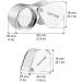Pineapple 10X Jewelers Loupe Magnifier - Pocket Magnifying Glass for Gems, Diamonds, Coins, Plants - Buy Online on GoSupps.com