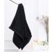 PERFEHAIR Black Salon Towels 2-Pack - 16x27 Inches for Barber, Gym, Bath, Spa - Cotton Hand Towel for Shaving and Shampoo - Black - Buy Online on GoSupps.com