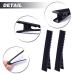 100pcs Metal Alligator Hair Clips Flat Top with Teeth - Hairdressing Salon Hairpins for Women and Girls - Black - Buy Online on GoSupps.com
