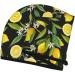 Hair Towel Wrap - Quick Drying Towel Turban with Button for Effortless Hair Care | Lemon Fruits & Flowers Design - Buy Online on GoSupps.com