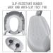 Potty Training Toilet Seat for Kids | Step Stool Ladder & Comfortable Chair with Anti-Slip Pads and Safe Handle | Soft Cushion Seat for Boys & Girls - Gray - Buy Online on GoSupps.com