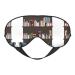 SSIMOO Library Bookcase Sleep Mask-Adjustable Breathable Fashionable Eye Mask for A Comfortable Sleep Experience Black
