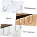 BELLIFFY 6pcs Kitchen Sundries Hooks Purse Wall Hook Overdoor Stainless Steel Cabinet Door Hanger 7.5X6.5CM Silver - Buy Online on GoSupps.com