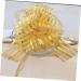 FRCOLOR 10pcs Golden Wedding Pull Flower Bows - Large Hand-Painted Gauze Decor for Weddings & Christmas - Perfect Gift Garland Decoration 74x5cm - Buy Online on GoSupps.com