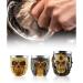 Stainless Steel Shaving Bowl Soap Cup for Foaming | Beard Brush Shaving Mug Skull Design - Buy Online on GoSupps.com