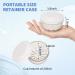 Denture Bath Case with Strainer - Portable Retainer Cleaner Cup for Household/Travel - Leak Proof and Easy to Clean - White - Buy Online on GoSupps.com